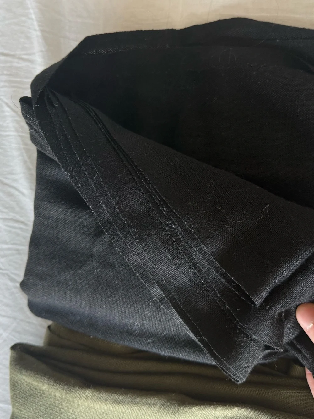 Olive Green and Black scarves hijabs shawls